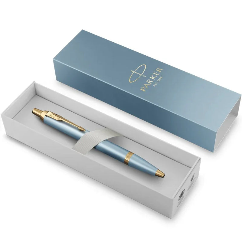 Parker IM Ballpoint Pen Rituals Gradient Turquoise Green Gold Trim Gift Box 2203894 - SuperOffice