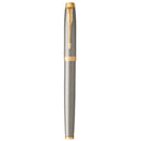 Parker IM Brushed Metal Gold Trim Rollerball Pen Gift Box 1931663 - SuperOffice