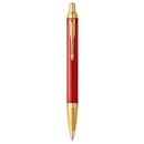 Parker IM Premium Ballpoint Pen Red Gold Trim Retractable Gift Box 2143644 - SuperOffice