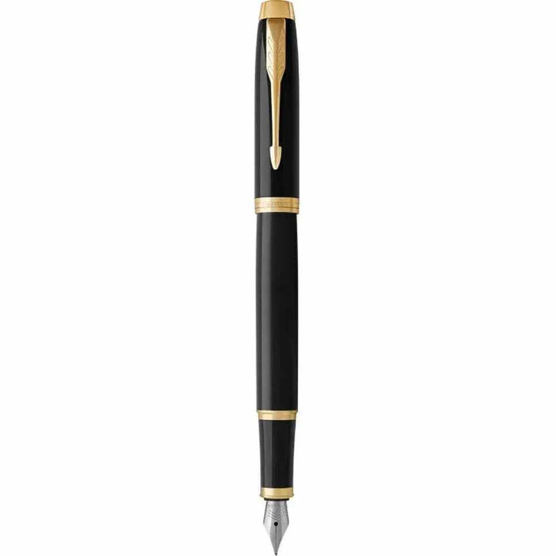 Parker IM Premium Black Gold Trim Fountain Pen 1931652 - SuperOffice