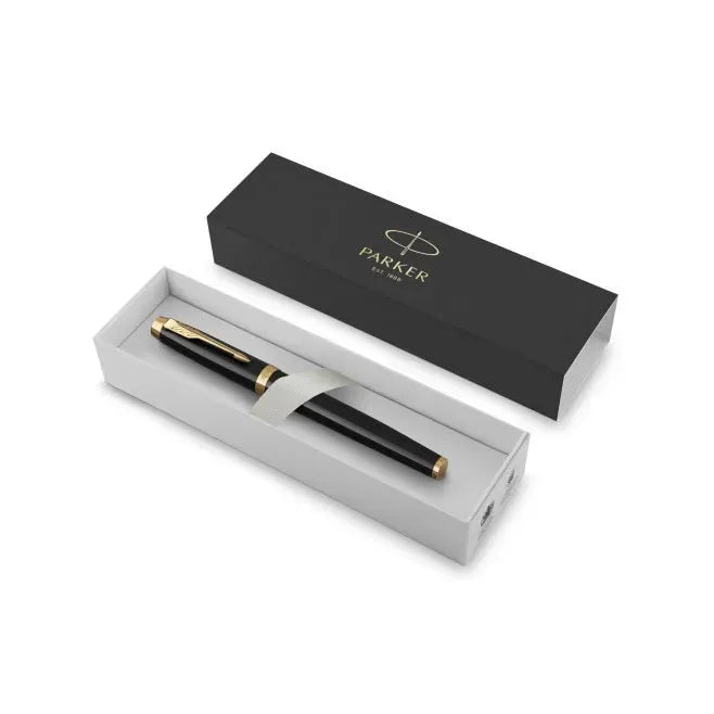 Parker IM Premium Black Gold Trim Fountain Pen 1931652 - SuperOffice