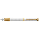 Parker IM Premium Fountain Pen White Pearl Gold Trim Gift Box 2143652 - SuperOffice
