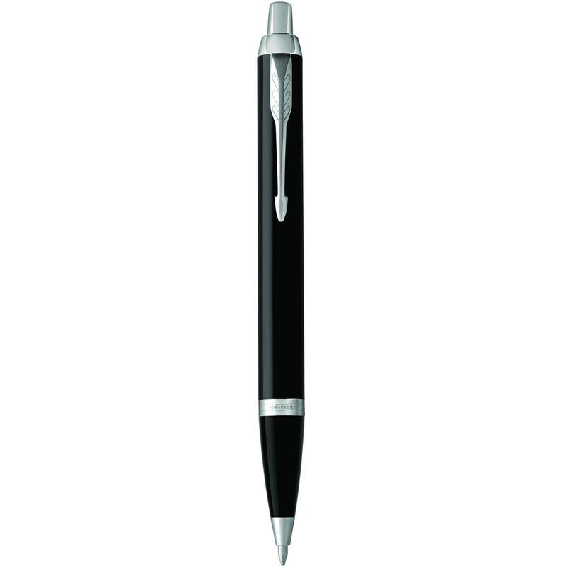 Parker IM Premium Gloss Black Chrome Trim Ball Point Pen 1931665 (O) - SuperOffice