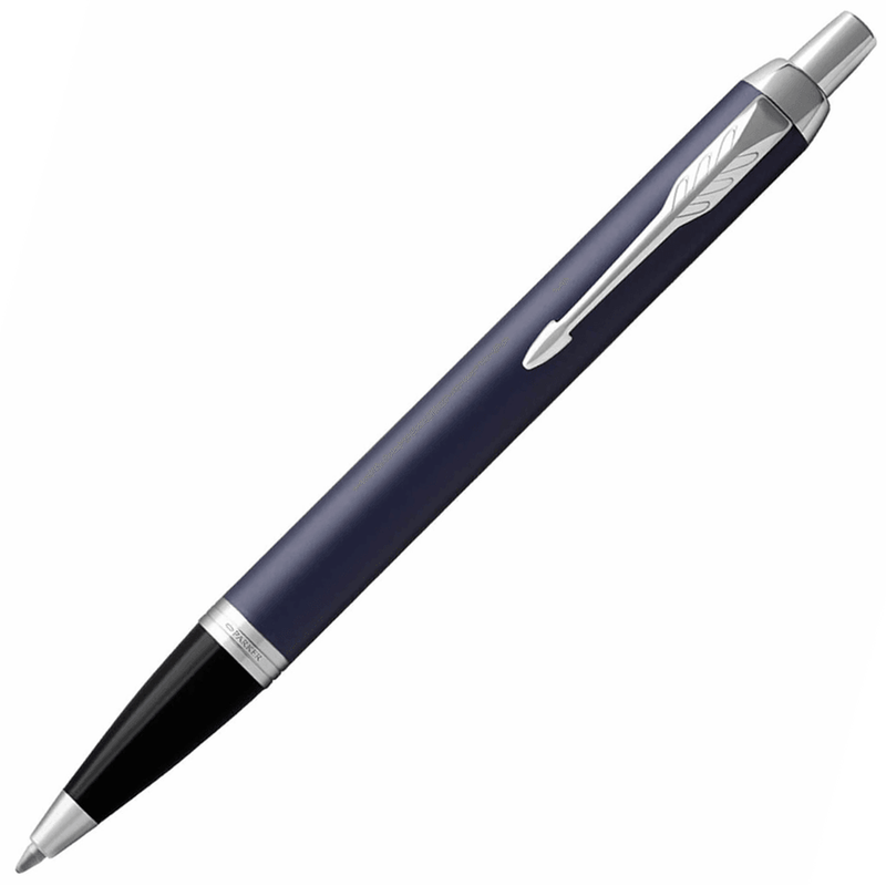 Parker IM Premium Matte Blue Chrome Ball Point Pen 1931668 - SuperOffice