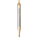 Parker IM Premium Warm Silver Gold Trim Ball Point Pen 1931687 - SuperOffice
