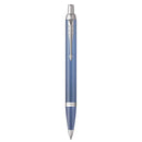 Parker IM Writing Rituals Ballpoint Pen Medium Tip Blue Finish Gradient Chrome Trim Gift Box 2203906 - SuperOffice