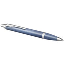 Parker IM Writing Rituals Ballpoint Pen Medium Tip Blue Finish Gradient Chrome Trim Gift Box 2203906 - SuperOffice