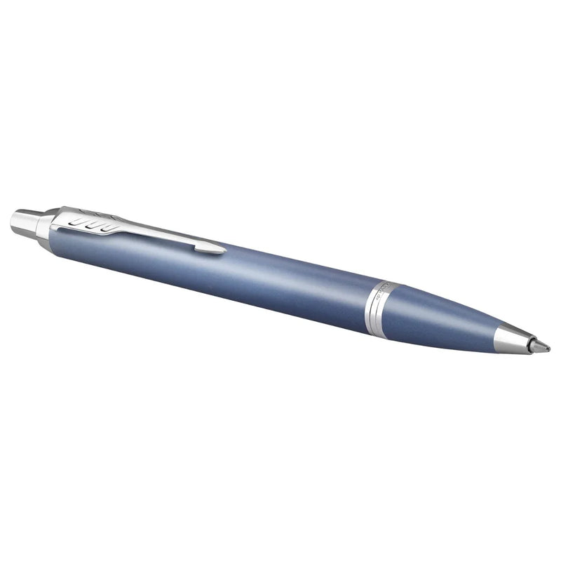 Parker IM Writing Rituals Ballpoint Pen Medium Tip Blue Finish Gradient Chrome Trim Gift Box 2203906 - SuperOffice