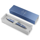 Parker IM Writing Rituals Ballpoint Pen Medium Tip Blue Finish Gradient Chrome Trim Gift Box 2203906 - SuperOffice