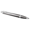 Parker IM Writing Rituals Ballpoint Pen Medium Tip Gradient Chrome Trim Grey Gift Box 2203898 - SuperOffice