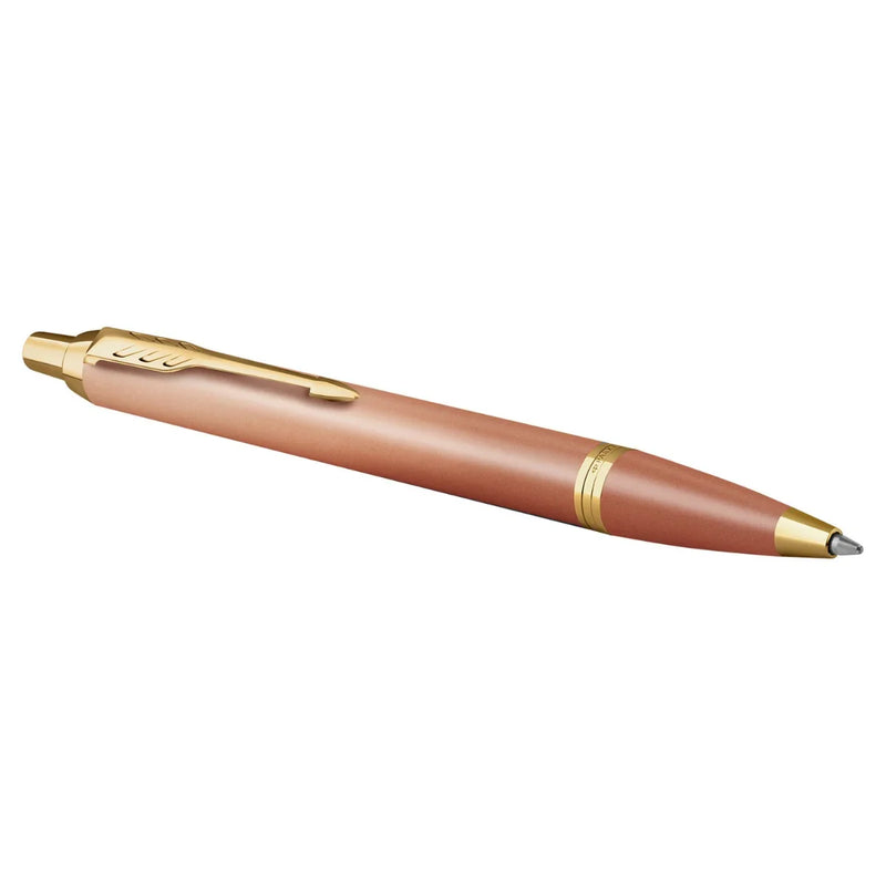 Parker IM Writing Rituals Ballpoint Pen Medium Tip Orange Finish Gradient Gold Trim Gift Box 2203902 - SuperOffice