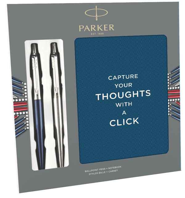 Parker Jotter Ballpoint Pen Duo & Notebook Gift Set PARKERSET - SuperOffice