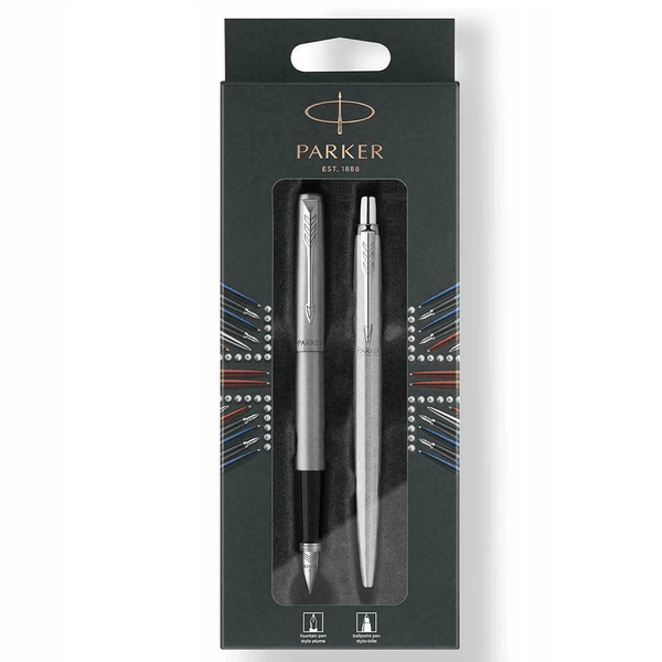 Parker Jotter Ballpoint Pen + Fountain Pen Duo Gift Set 2046254 - SuperOffice