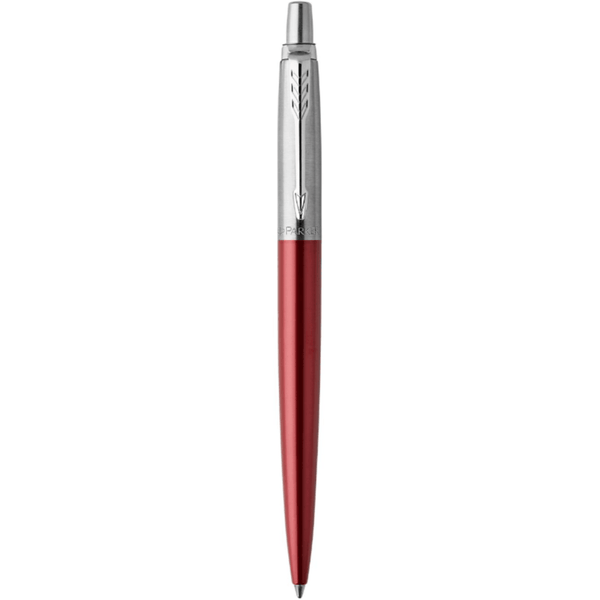 Parker Jotter Ballpoint Pen Kensington Red Chrome Trim Medium Nib Blue 1953241 - SuperOffice
