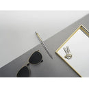 Parker Jotter Ballpoint Pen Stainless Steel Gold Trim Medium Nib Blue 1953206 - SuperOffice