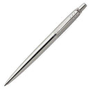 Parker Jotter Premium Ballpoint Pen Medium Blue Ink Stainless Steel With Diagonal Pattern 1953197 - SuperOffice