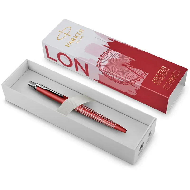 Parker Jotter Special Edition Global Icons Ballpoint Pen London Red Gift Box 2221603 - SuperOffice