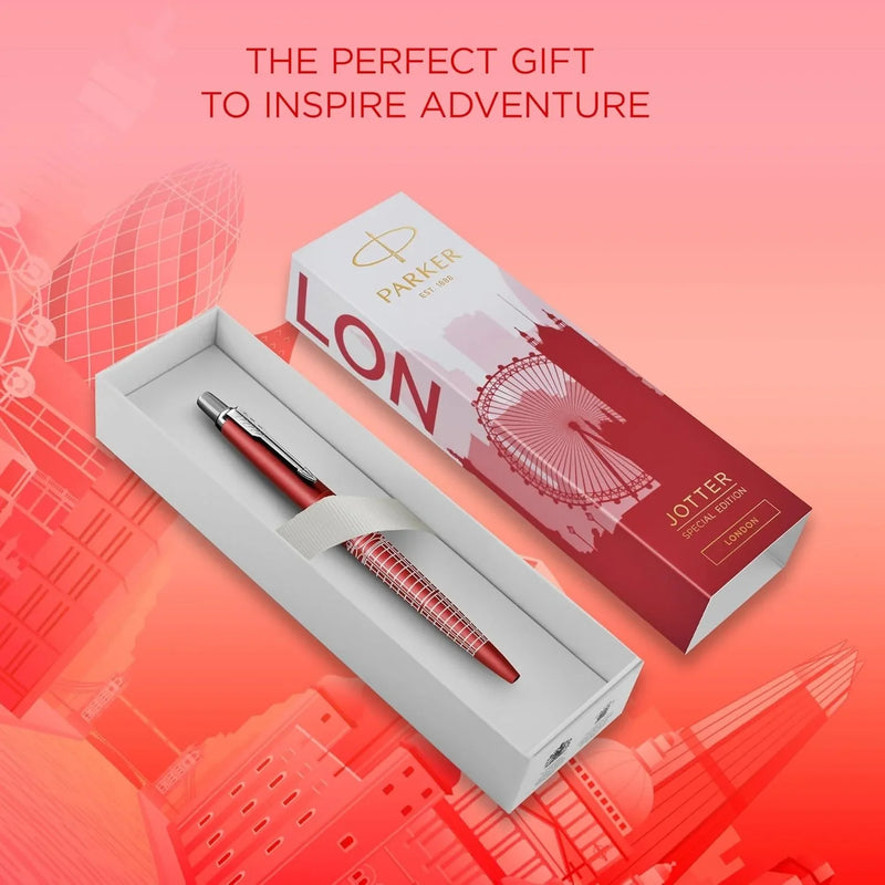 Parker Jotter Special Edition Global Icons Ballpoint Pen London Red Gift Box 2221603 - SuperOffice