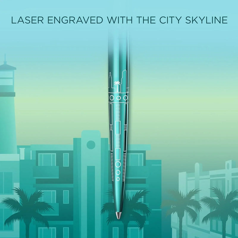 Parker Jotter Special Edition Global Icons Ballpoint Pen Miami Turquoise Gift Box 2221602 - SuperOffice