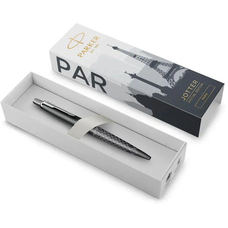 Parker Jotter Special Edition Global Icons Ballpoint Pen Paris Grey Gift Box 2221601 - SuperOffice