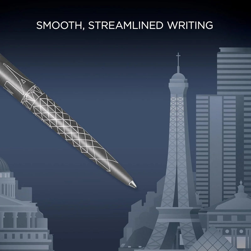 Parker Jotter Special Edition Global Icons Ballpoint Pen Paris Grey Gift Box 2221601 - SuperOffice