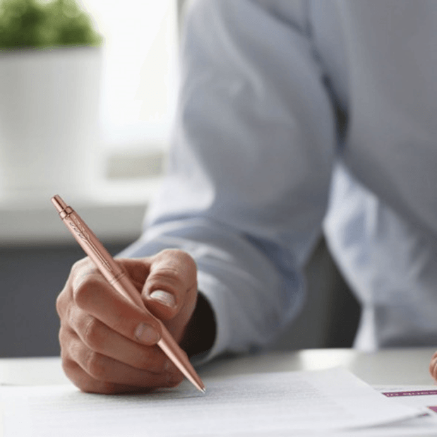 Parker Jotter XL Ballpoint Pen Large Monochrome Matte Rose Gold 2122755 - SuperOffice