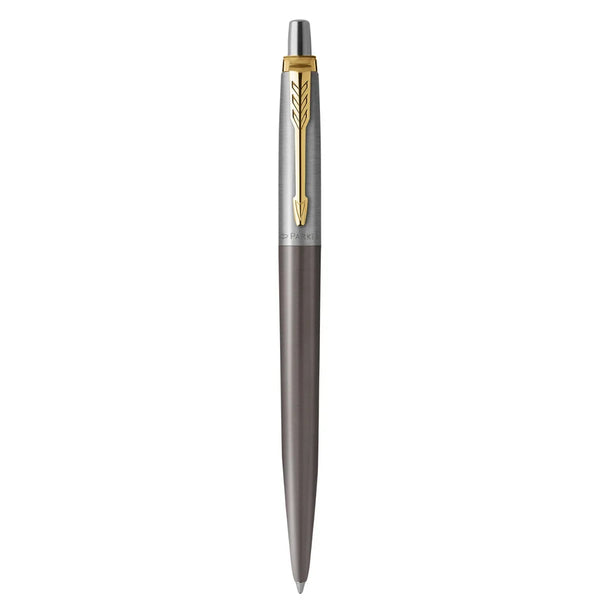 Parker Jotter XL Ballpoint Pen Medium Tip Grey Lacquer Gold Trim Gift Box 2213722 - SuperOffice