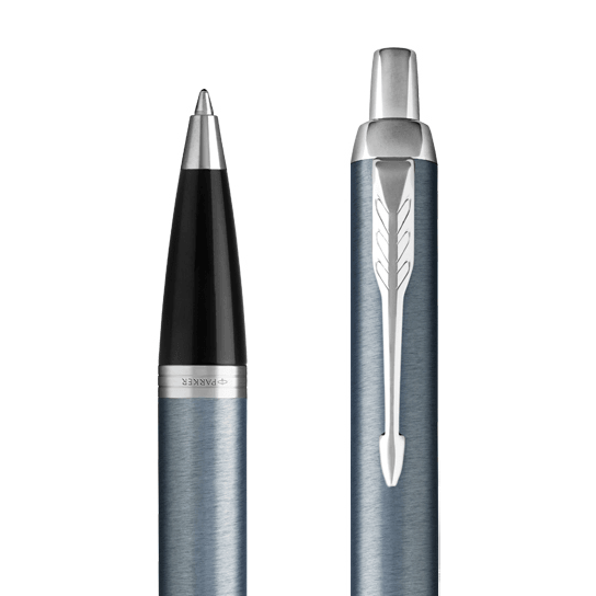 Parker Premium IM Ballpoint Pen Light Blue Grey Medium Nib Black 1931669 - SuperOffice