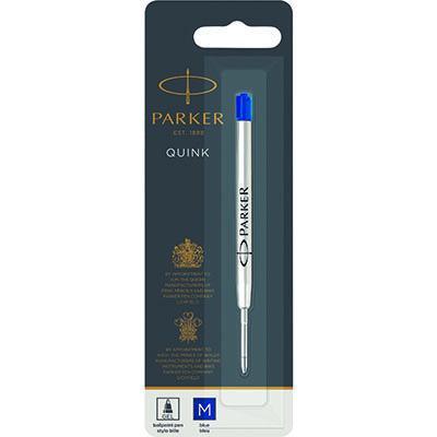 Parker Quink Pen Refill Gel Medium Blue Nib 1950346 - SuperOffice
