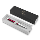 Parker Urban Premium Ballpoint Twist Pen Magenta Red Chrome Trim Gift Box 2143642 - SuperOffice