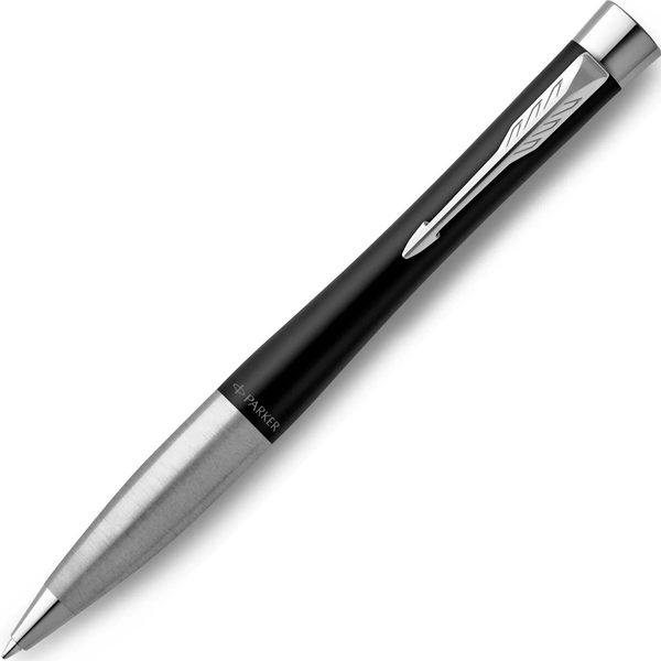 Parker Urban Premium Ballpoint Twist Pen Muted Black Chrome Trim Gift Box 2143639 - SuperOffice