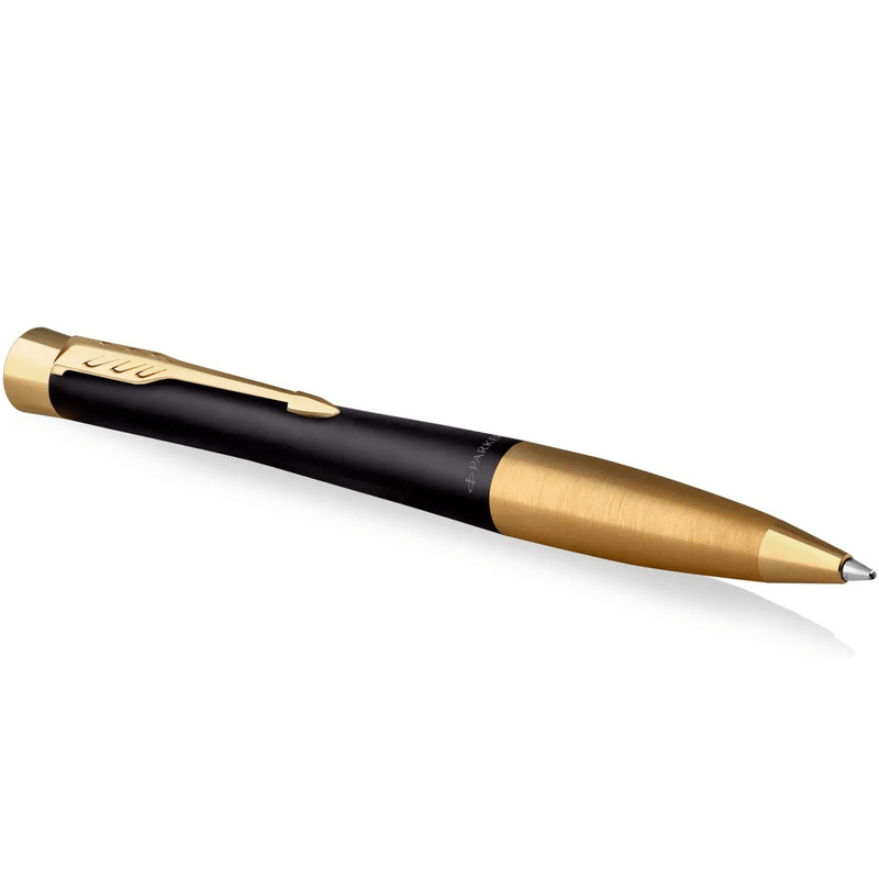 Parker Urban Premium Ballpoint Twist Pen Muted Black Gold Trim Gift Box 2143640 - SuperOffice