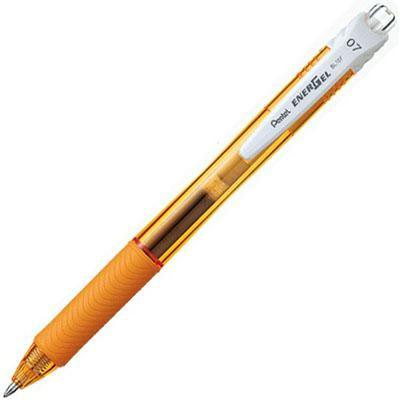 Pentel Bl107 Energel-X Retractable Gel Ink Pen 0.7Mm Orange BL107F - SuperOffice