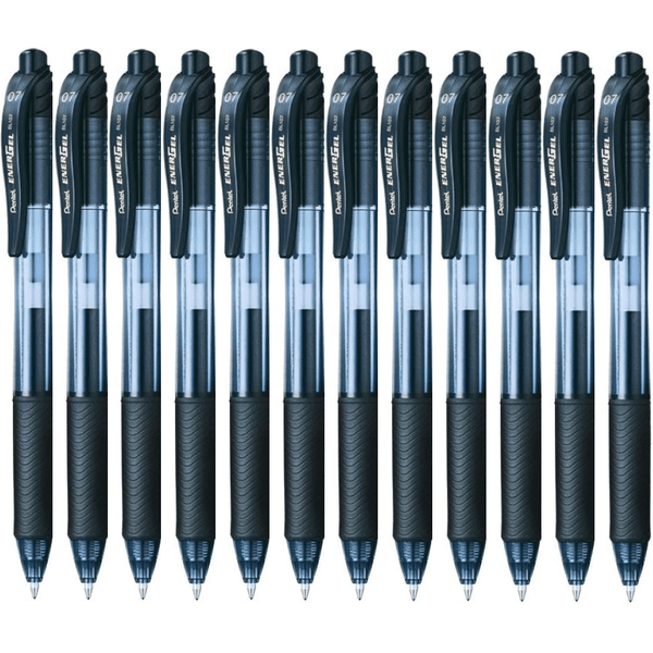 Pentel BL110 Energel-X Retractable Gel Ink Pen 1.0mm Black Box 12 BL110A (Box 12) - SuperOffice