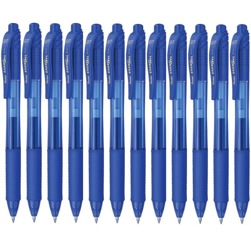 Pentel BL110 Energel-X Retractable Gel Ink Pen 1.0mm Blue Box 12 BL110C (Box 12) - SuperOffice