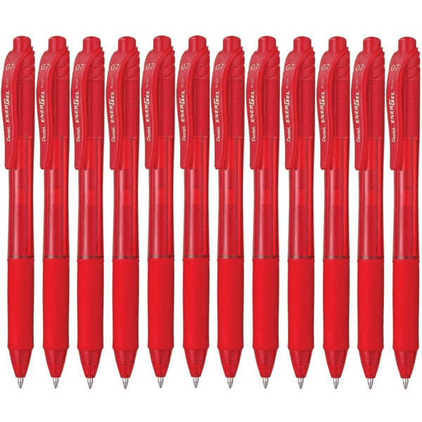 Pentel BL110 Energel-X Retractable Gel Ink Pen 1.0mm Red Box 12 BL110B (Box 12) - SuperOffice