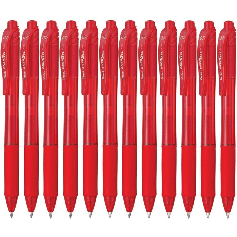 Pentel BL110 Energel-X Retractable Gel Ink Pen 1.0mm Red Box 12 BL110B (Box 12) - SuperOffice