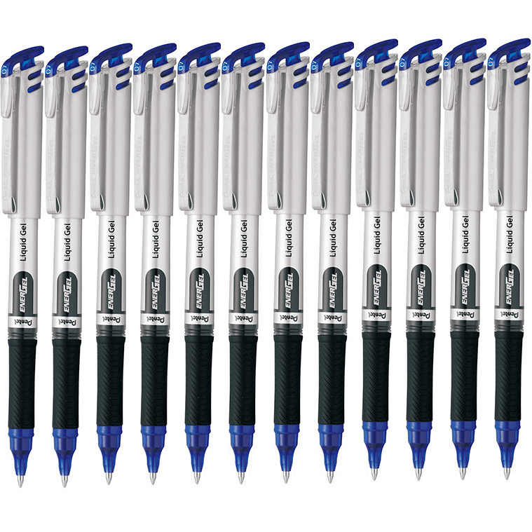 Pentel BL17 Energel Gel Ink Pen Medium 0.7mm Blue Box 12 BL17-C (Box 12) - SuperOffice
