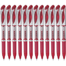 Pentel BL57 Energel Liquid Gel Ink 0.7mm Medium Pen Red Box 12 BL57-B RED (Box 12) - SuperOffice