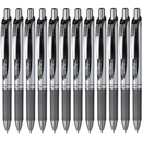 Pentel BL77 Energel Gel Ink Pen Retractable Medium 0.7mm Black Box 12 BL77-A (Box 12) - SuperOffice