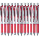 Pentel BL77 Energel Gel Ink Pen Retractable Medium 0.7mm Red Box 12 BL77-B (Box 12) - SuperOffice