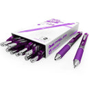 Pentel BL80 Energel Retractable Gel Ink Pens 1.0mm Violet Purple Box 12 BL80-V (Box 12) - SuperOffice