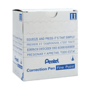 Pentel Correction Pen Steel Fine Tip 12mL Box 12 White Ozone Safe Formula Out ZL31-W (Box 12) - SuperOffice