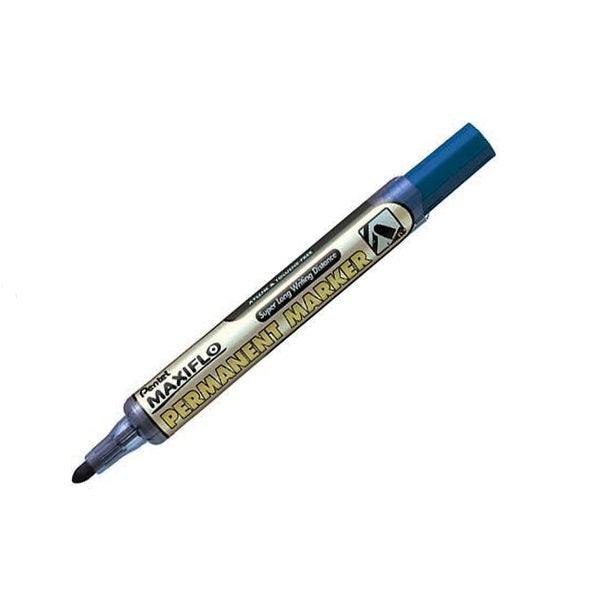 Pentel Maxiflo Permanent Marker Bullet Point Blue Box of 12 NLF50-C (Box 12) - SuperOffice