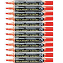 Pentel Maxiflo Permanent Marker Bullet Point Red Box of 12 NLF50-B (Box 12) - SuperOffice