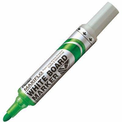 Pentel Maxiflo Whiteboard Marker Bullet Point 2.1Mm Green MWL5D - SuperOffice