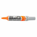 Pentel Maxiflo Whiteboard Marker Bullet Point 2.1mm Orange Box 12 mwl5-f (Box 12) - SuperOffice