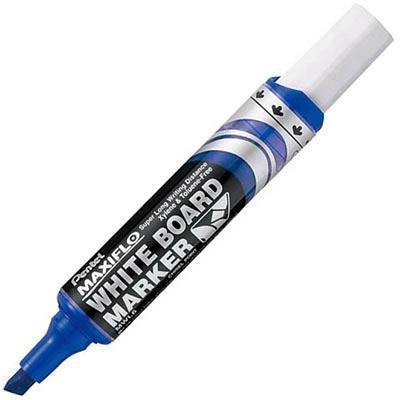 Pentel Maxiflo Whiteboard Marker Chisel Point 7Mm Blue MWL6-C - SuperOffice