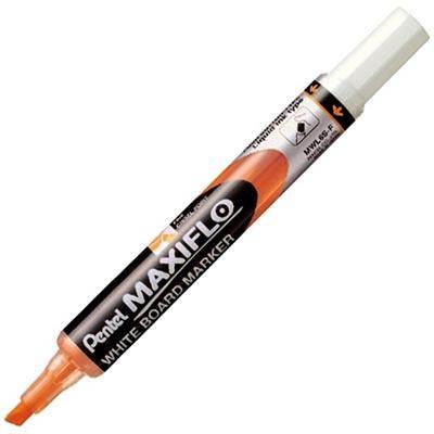 Pentel Maxiflo Whiteboard Marker Chisel Point 7Mm Orange MWL6-F - SuperOffice