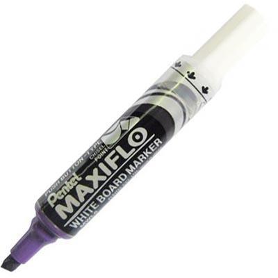 Pentel Maxiflo Whiteboard Marker Chisel Point 7Mm Violet MWL6-V - SuperOffice